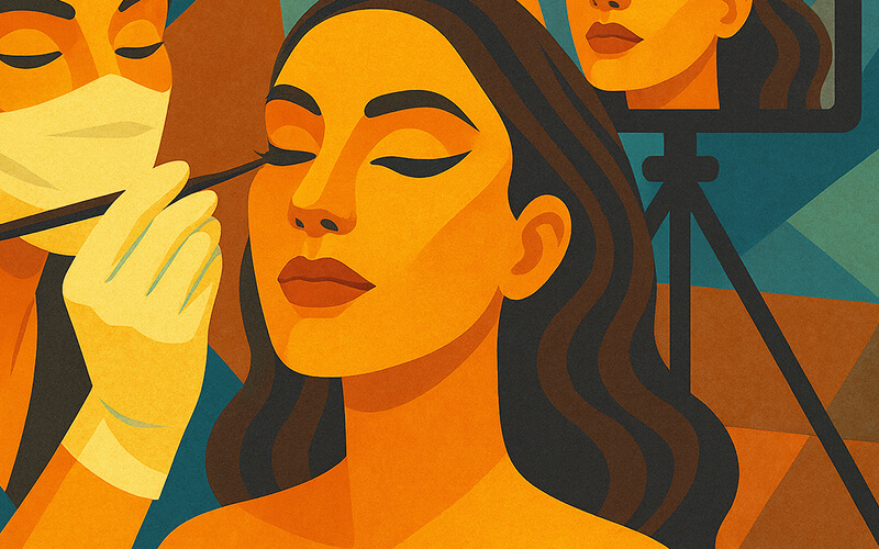 Professionelles Make-up & TV-Maskenbild